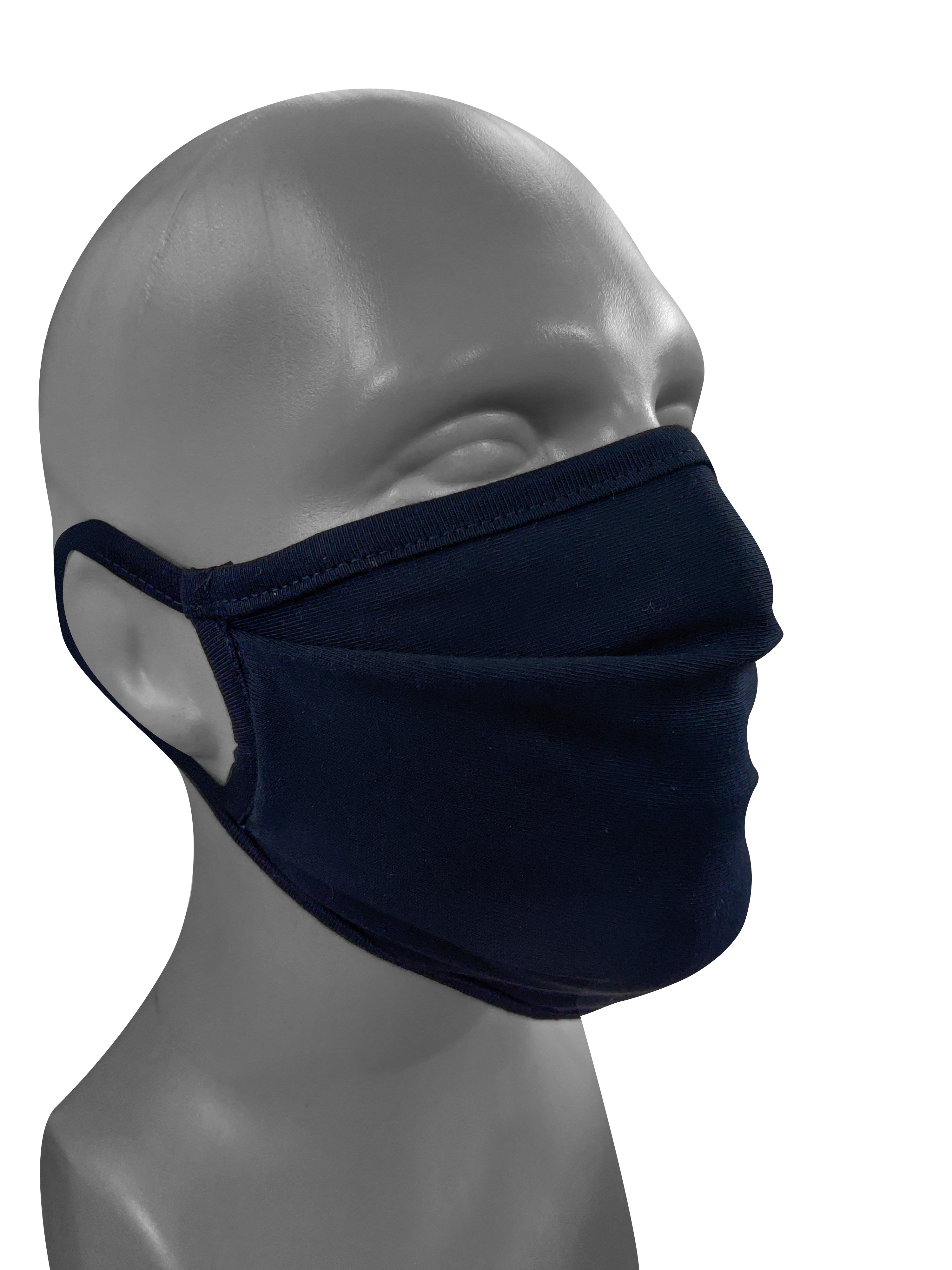 Masque facial respirant 100 % coton avec valve à air et boucles d'oreilles  réglables et pince de nez
